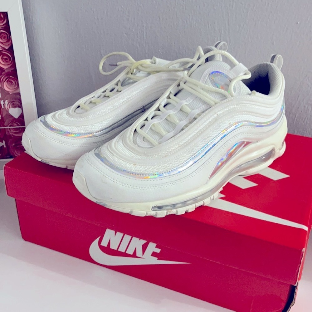 Worn a few times, Nike 97 Air Max sneakers.